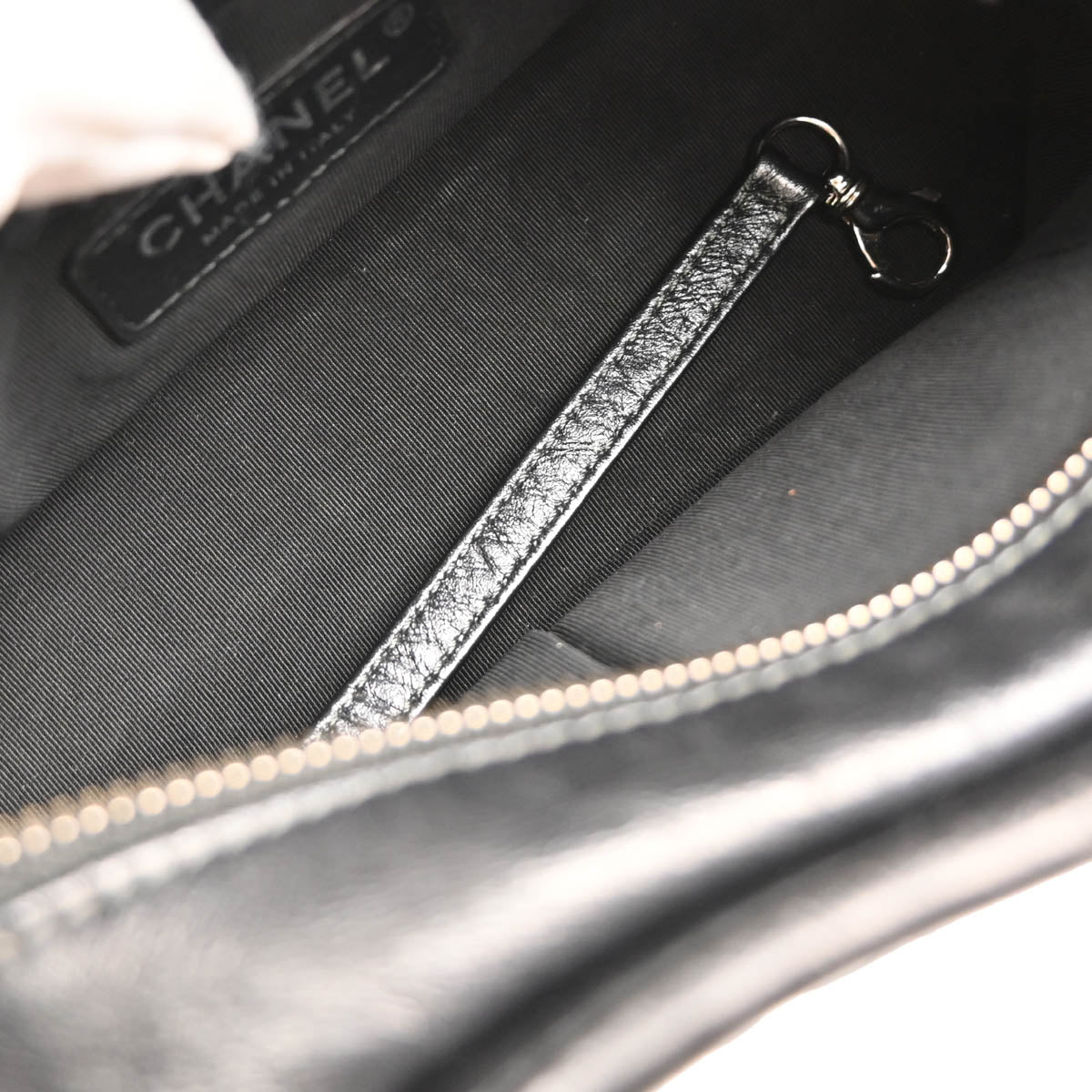 Chanel 2019 Black Lambskin Calfskin Small Gabrielle Shoulder Bag