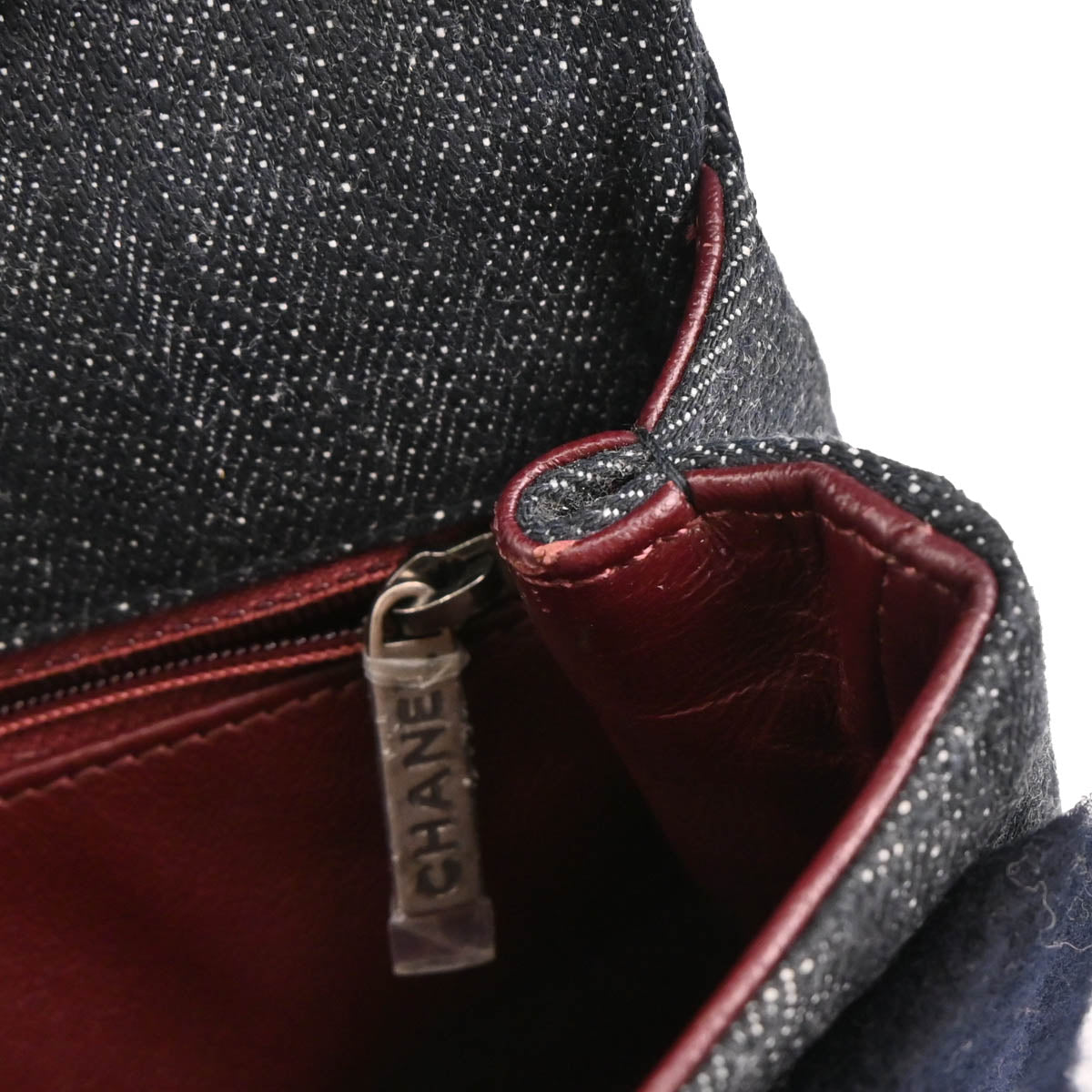 Chanel 2014 Navy Mouton Denim Paris Dallas Single Flap Shoulder Bag