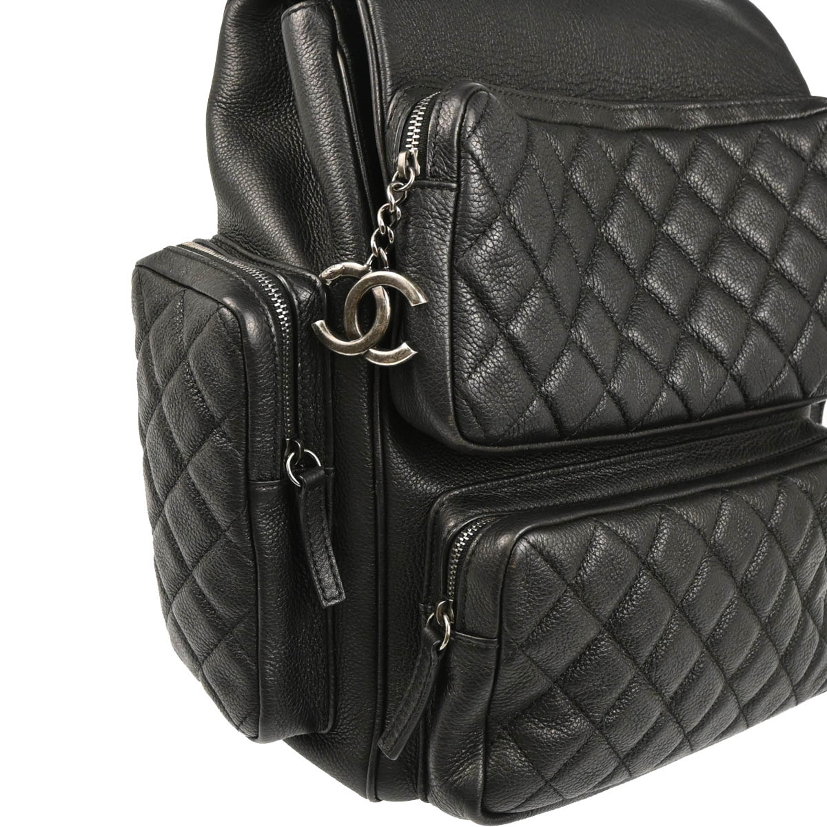 Chanel 2016-2017 Black Caviar Casual Rock Backpack