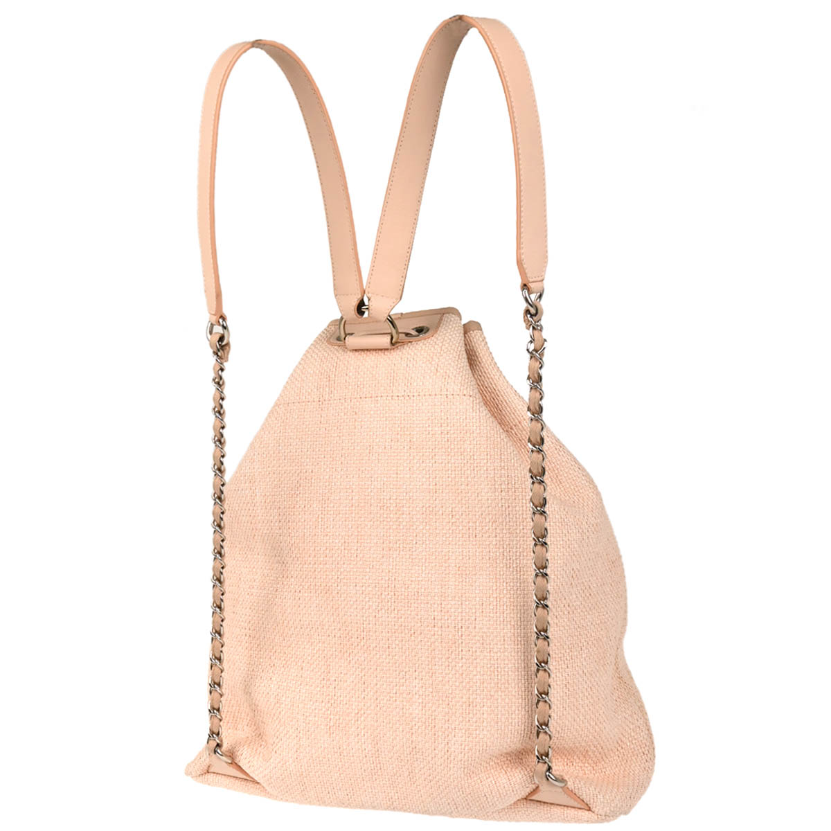 Chanel Pink Deauville Bucket Backpack