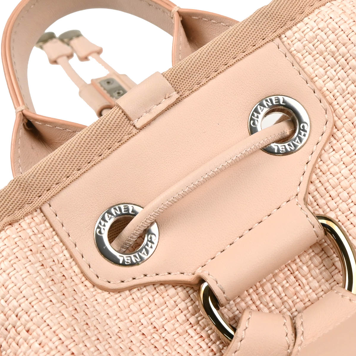 Chanel Pink Deauville Bucket Backpack