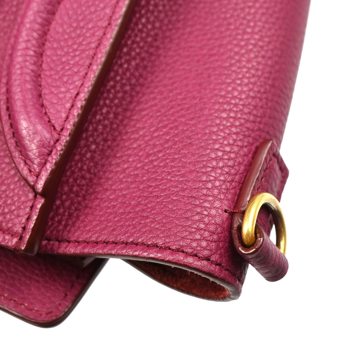 Celine Purple Nano Luggage 2way Shoulder Handbag