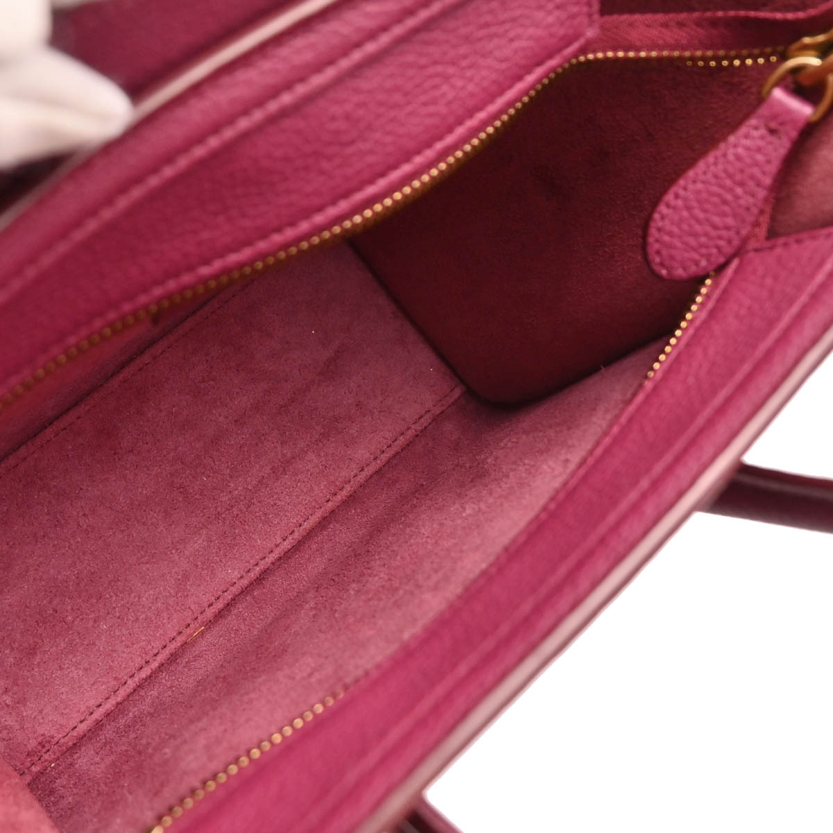 Celine Purple Nano Luggage 2way Shoulder Handbag