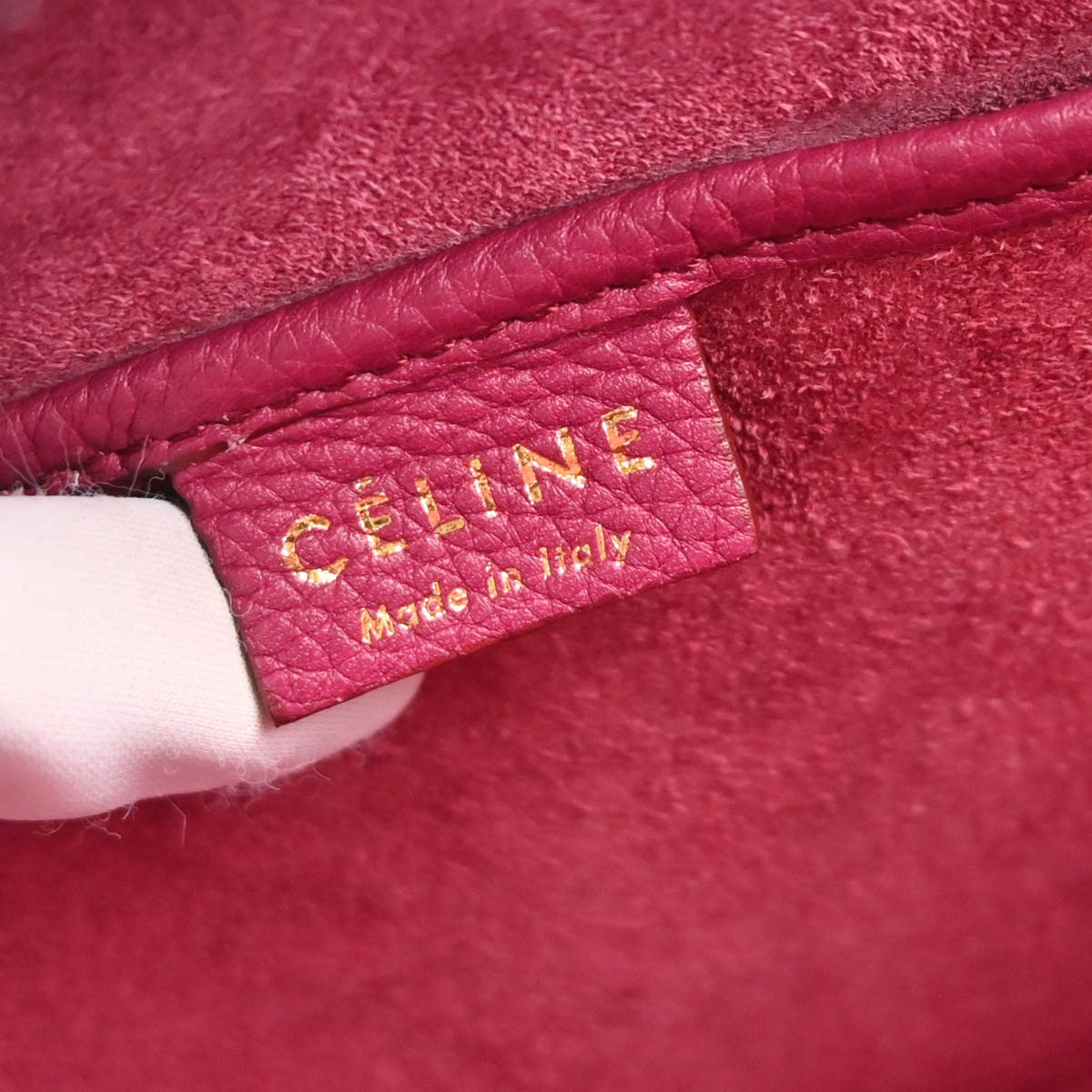 Celine Purple Nano Luggage 2way Shoulder Handbag