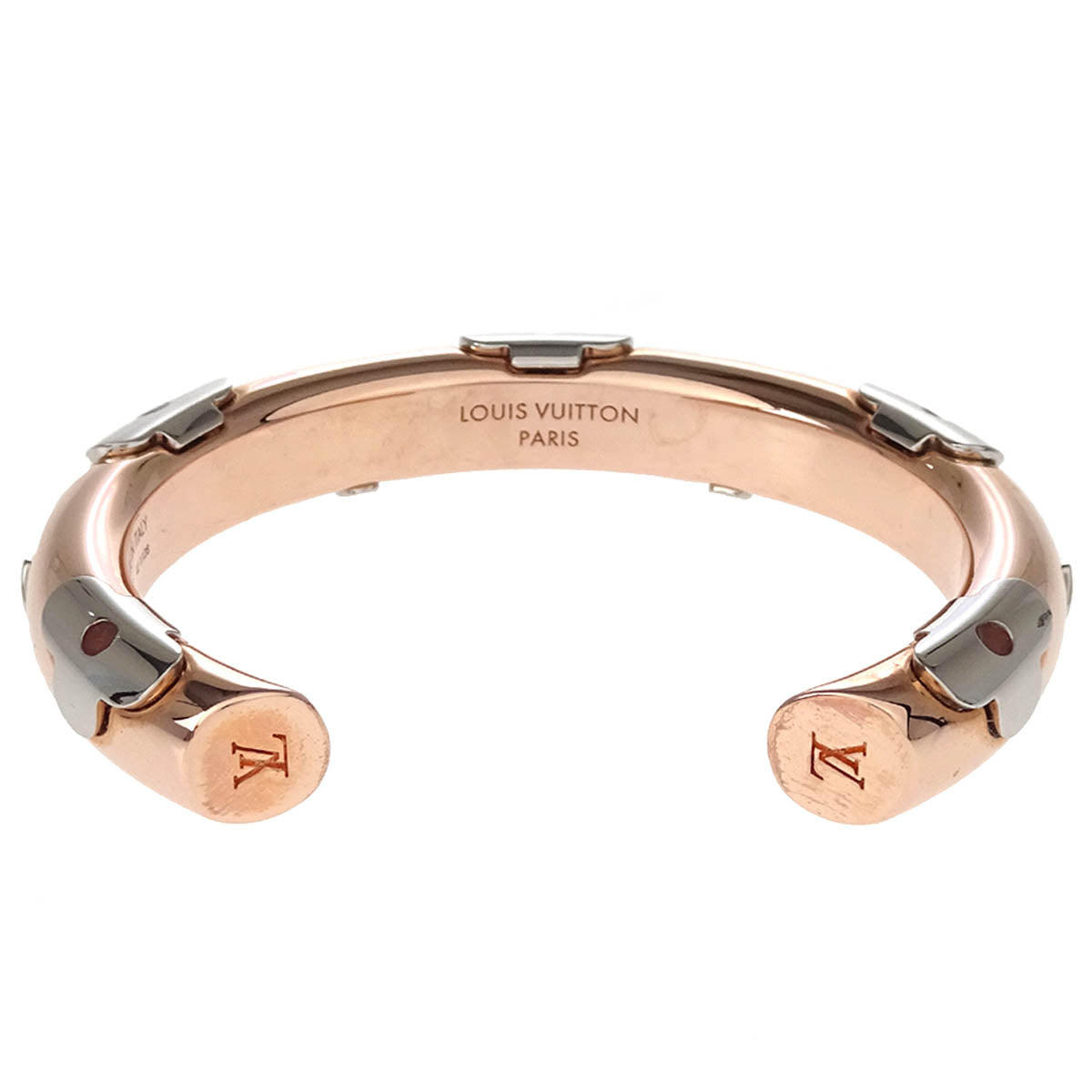 Louis Vuitton Gold Monogram Jonc Daily Bangle Bracelet M64411