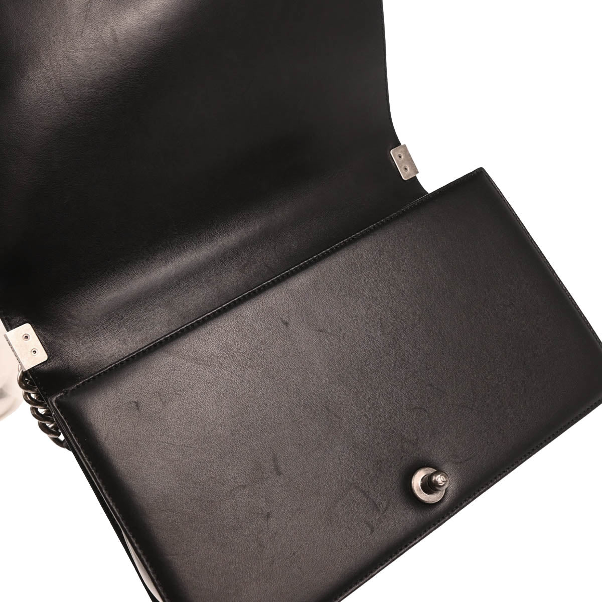 Boy Chanel 2017-2018 Black Lambskin Medium Shoulder Bag
