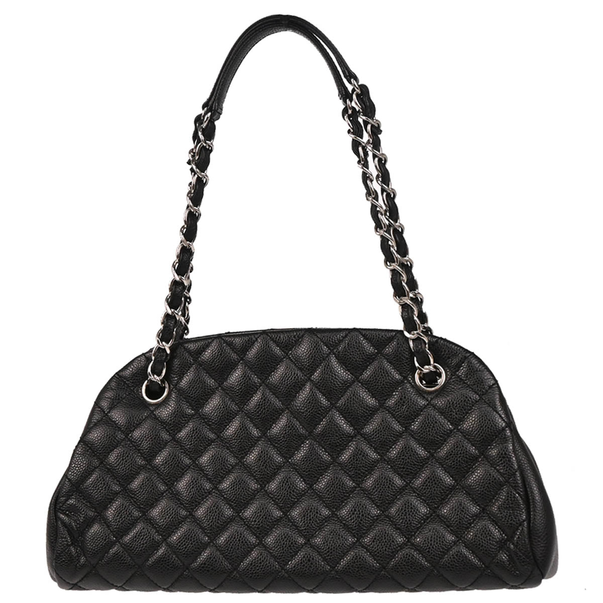 Chanel Black Caviar Medium Mademoiselle Bowling Bag
