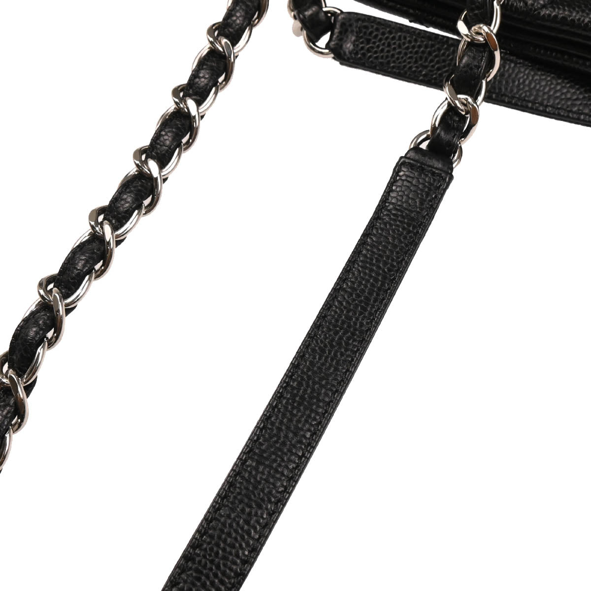Chanel Black Caviar Medium Mademoiselle Bowling Bag