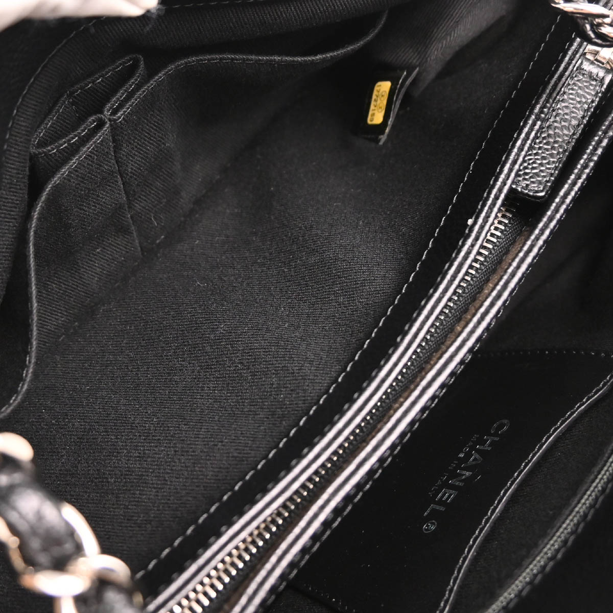 Chanel Black Caviar Medium Mademoiselle Bowling Bag