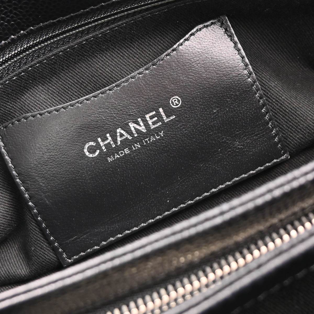 Chanel Black Caviar Medium Mademoiselle Bowling Bag