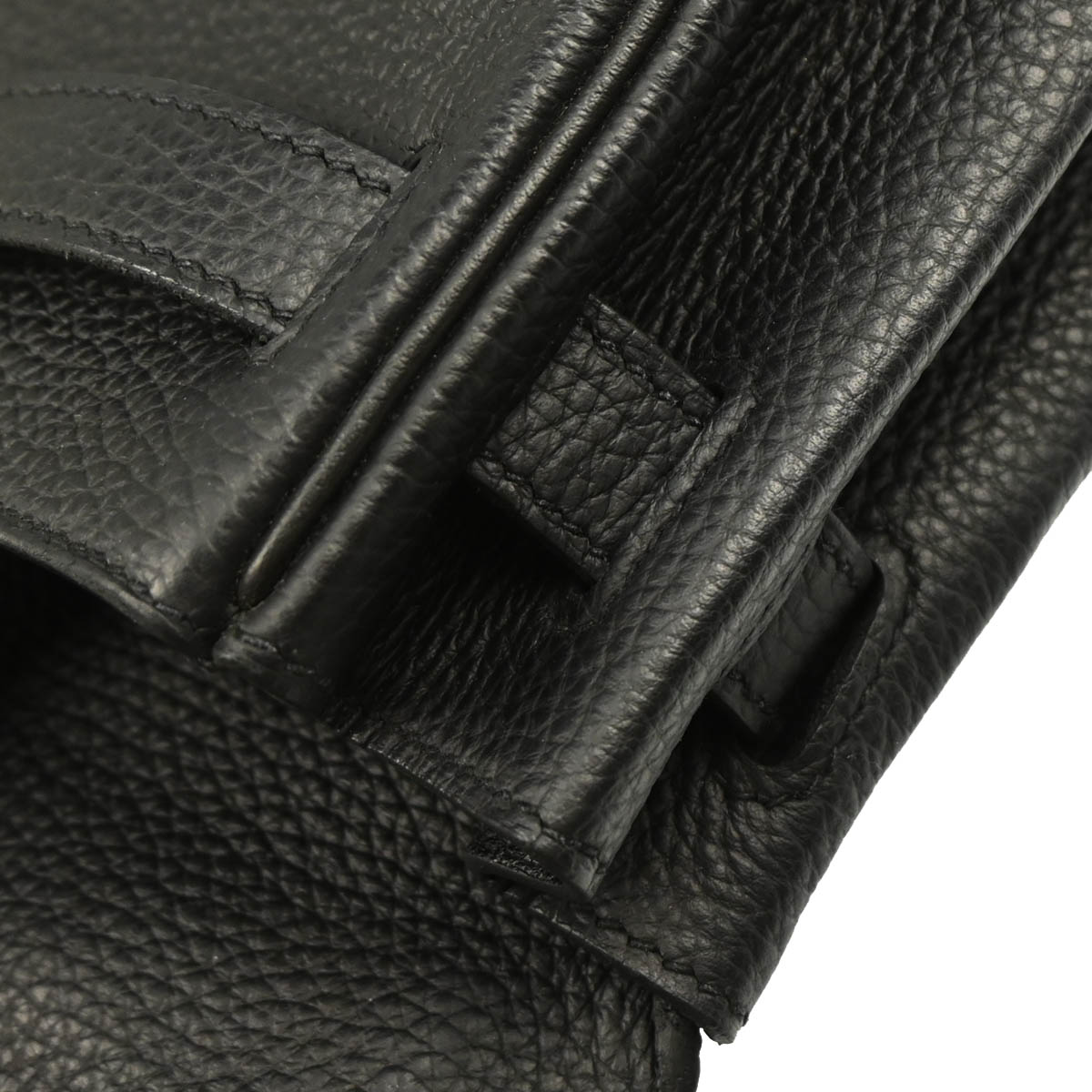 Hermes Black Togo Kelly 32 Retourne 2way Shoulder Handbag