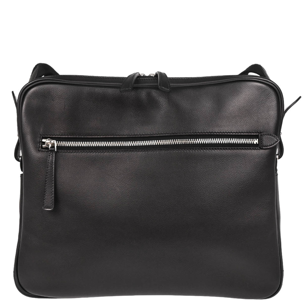 Hermes Black Evergrain Sac Hebdo Reporter Messenger Bag
