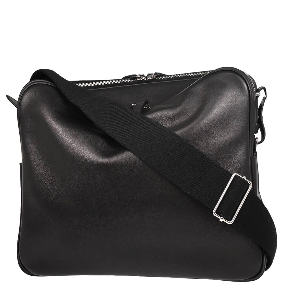 Hermes Black Evergrain Sac Hebdo Reporter Messenger Bag