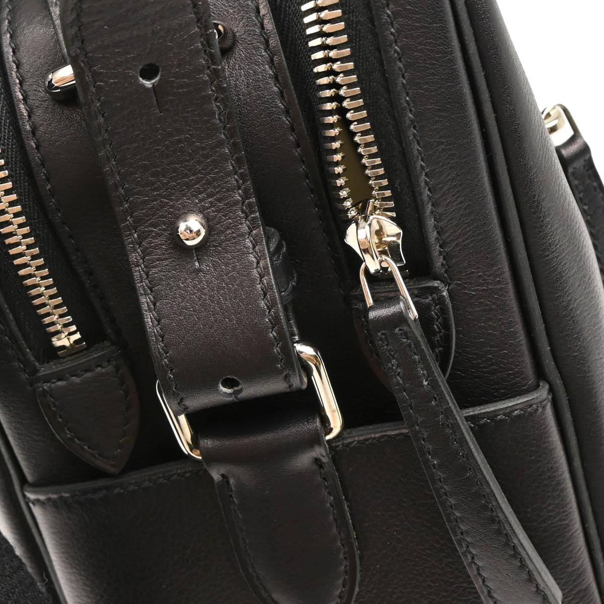 Hermes Black Evergrain Sac Hebdo Reporter Messenger Bag