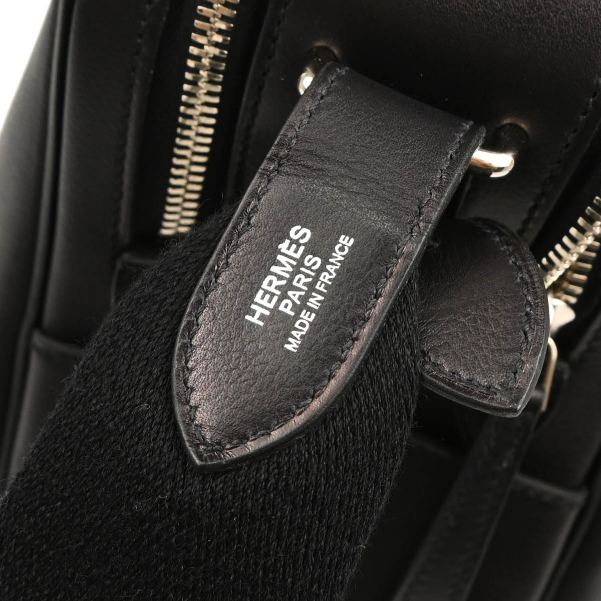 Hermes Black Evergrain Sac Hebdo Reporter Messenger Bag