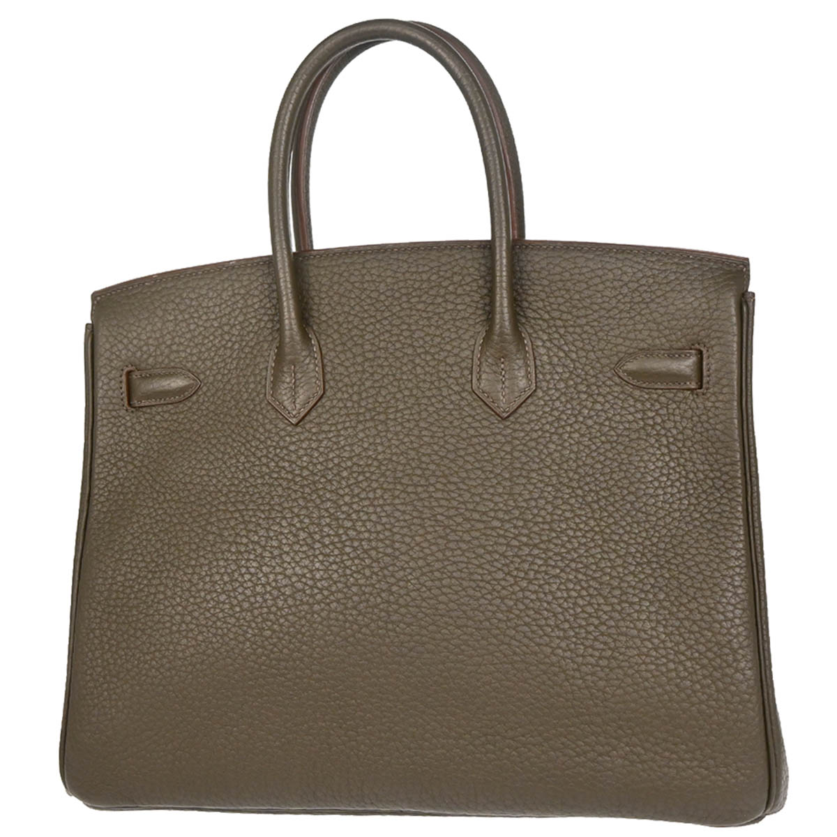 Hermes Vert Bronze Fjord Birkin Club 35 Handbag