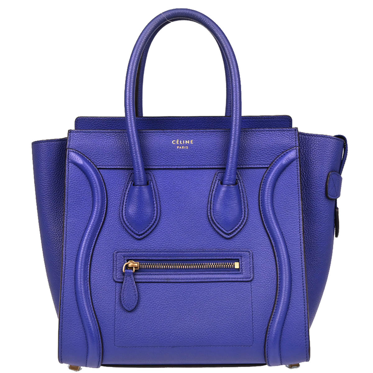 Celine Blue Micro Luggage Handbag