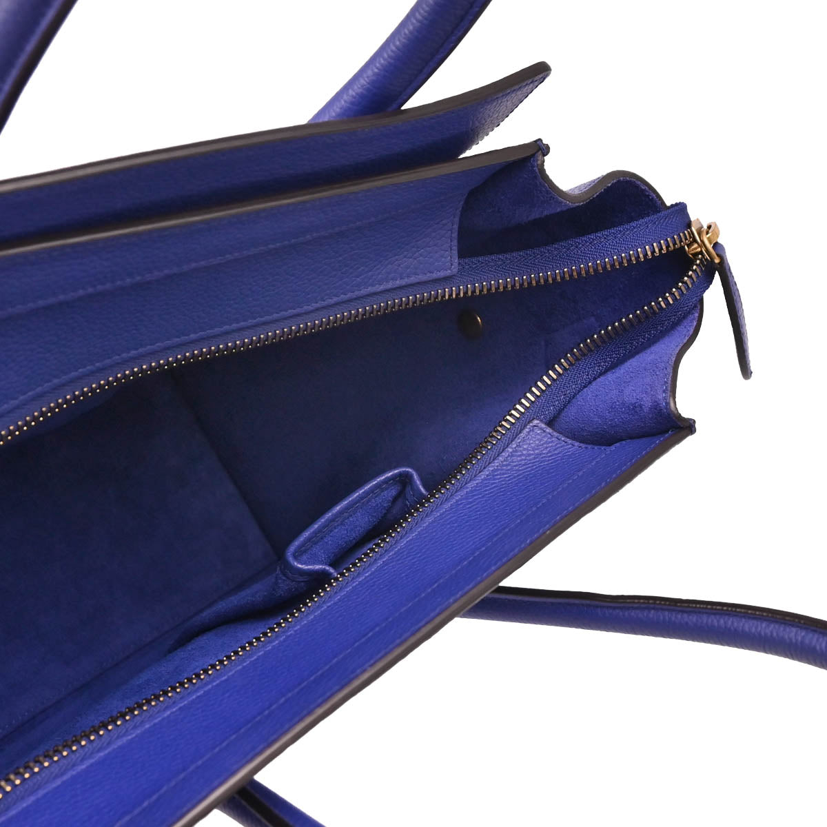 Celine Blue Micro Luggage Handbag