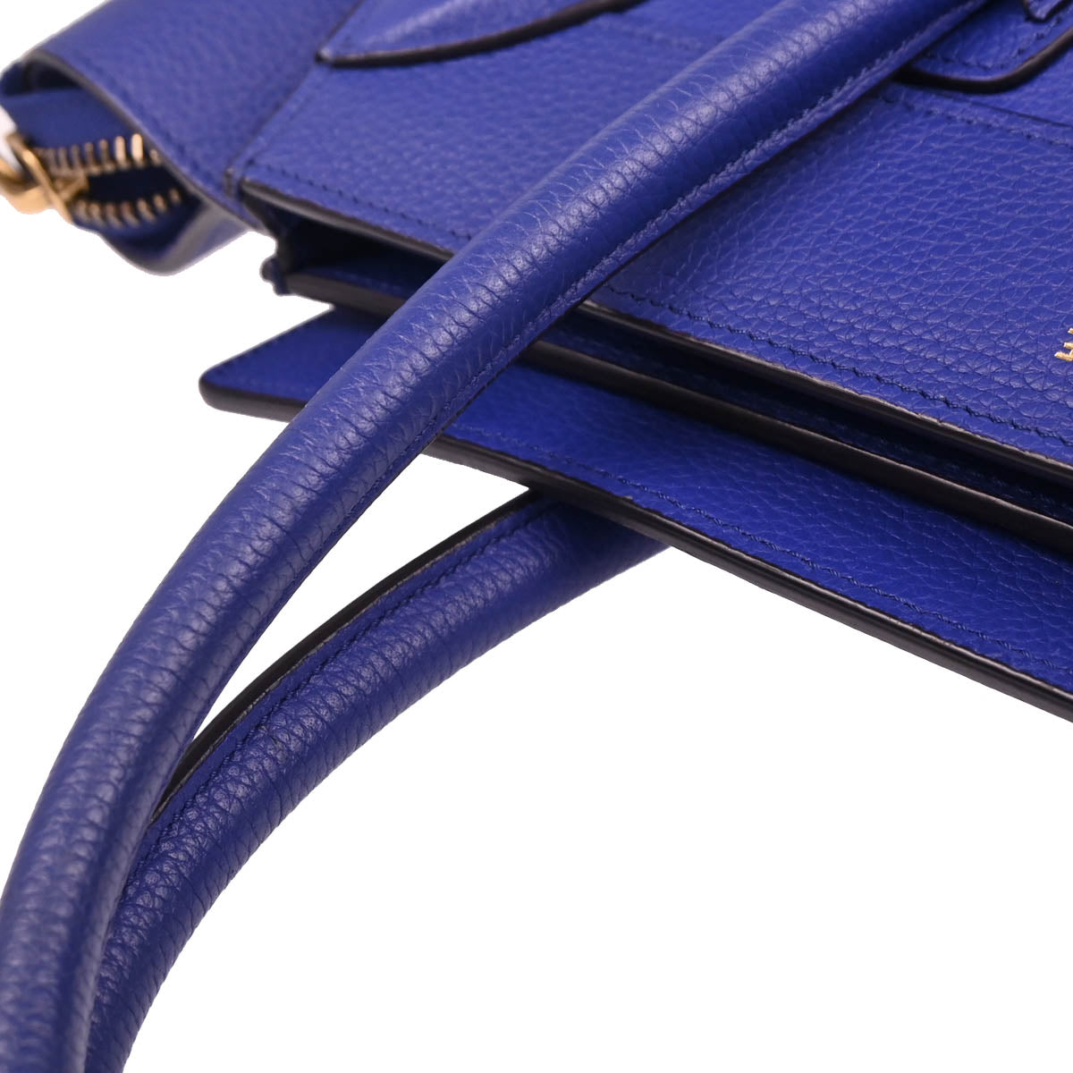 Celine Blue Micro Luggage Handbag