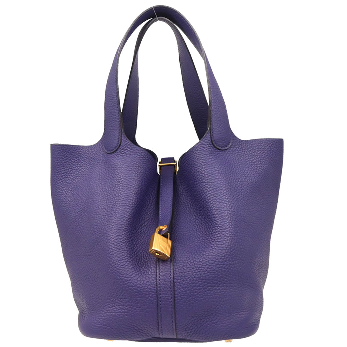 Hermes 2019 Iris Taurillon Clemence Picotin Lock 22 MM Handbag