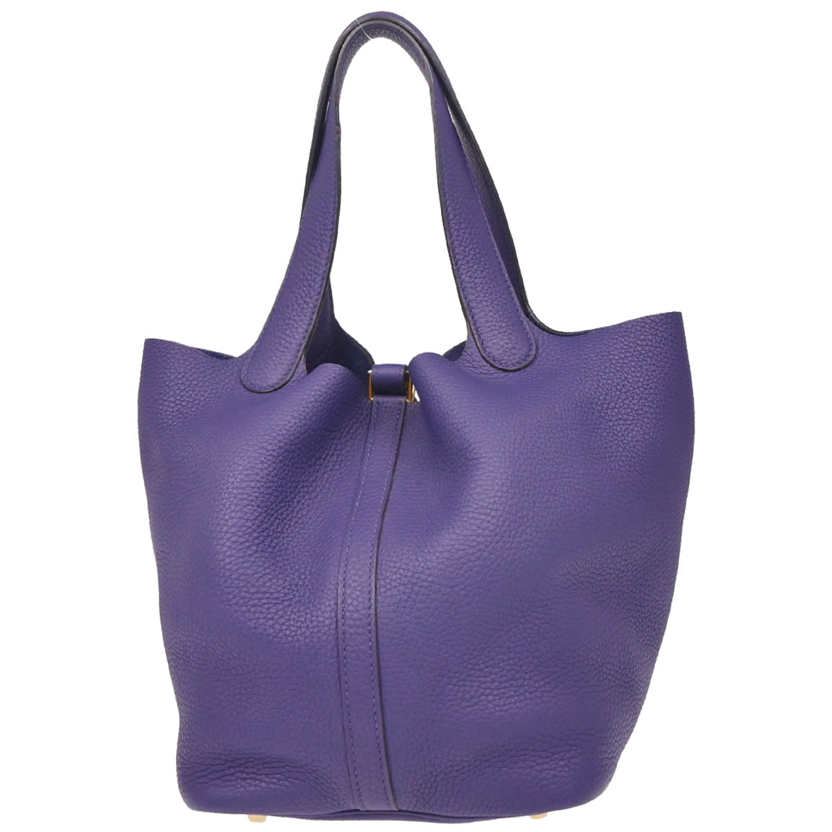 Hermes 2019 Iris Taurillon Clemence Picotin Lock 22 MM Handbag