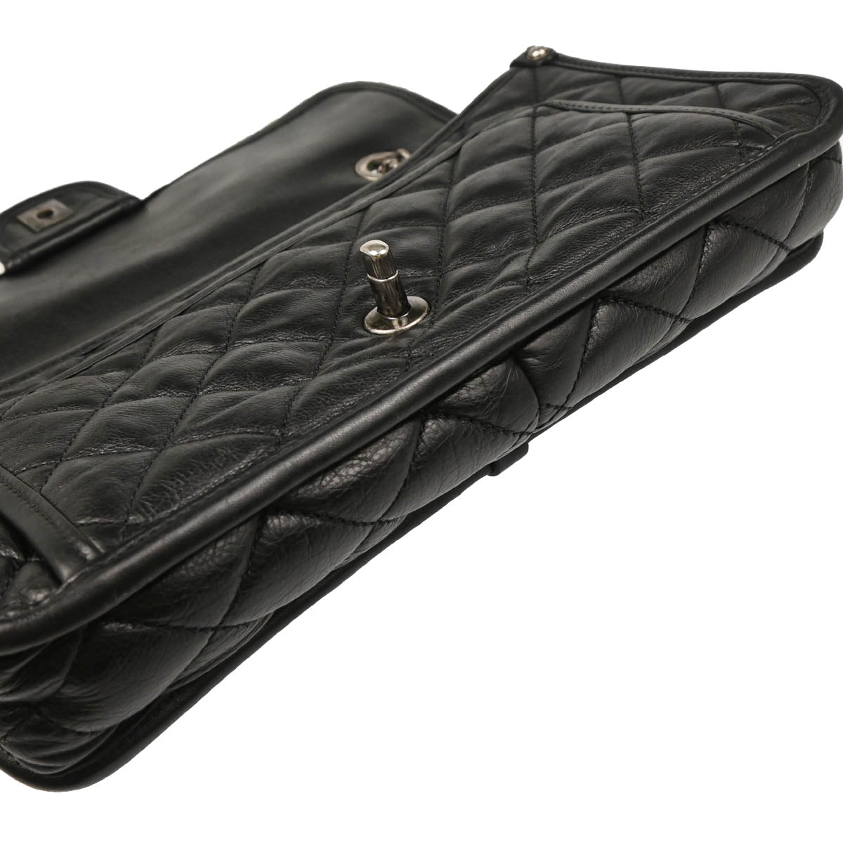 Chanel 2014-2015 Black Calfskin French Riviera Shoulder Bag
