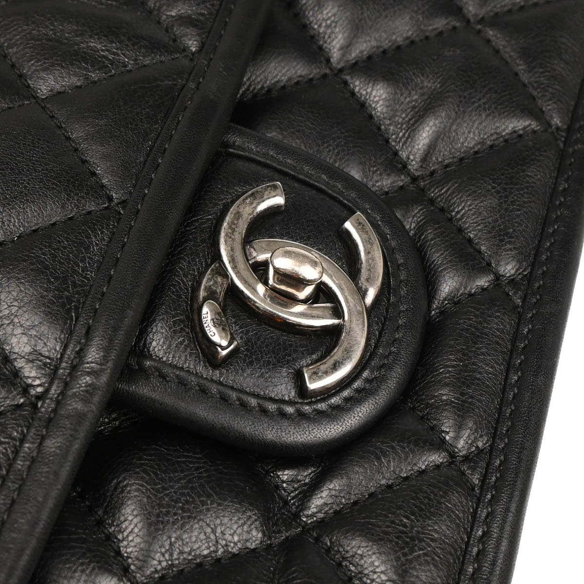 Chanel 2014-2015 Black Calfskin French Riviera Shoulder Bag