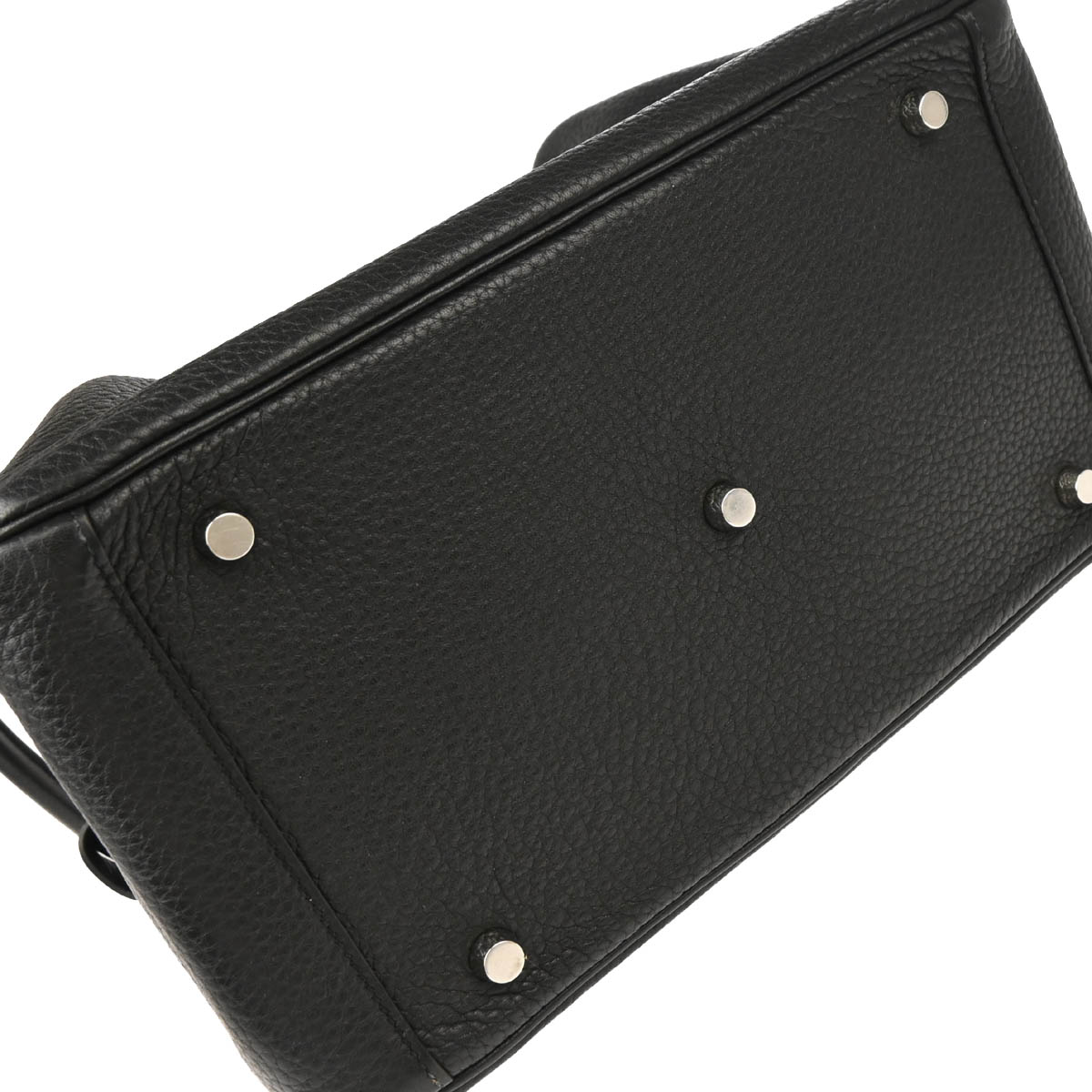 Hermes 2015 Black Taurillon Clemence Lindy 30 Shoulder Bag