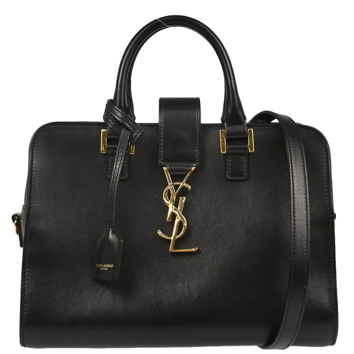 Saint Laurent Black Baby Cabas 2way Shoulder Handbag