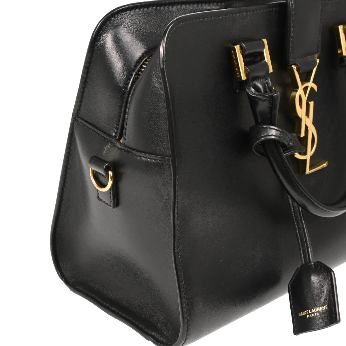 Saint Laurent Black Baby Cabas 2way Shoulder Handbag