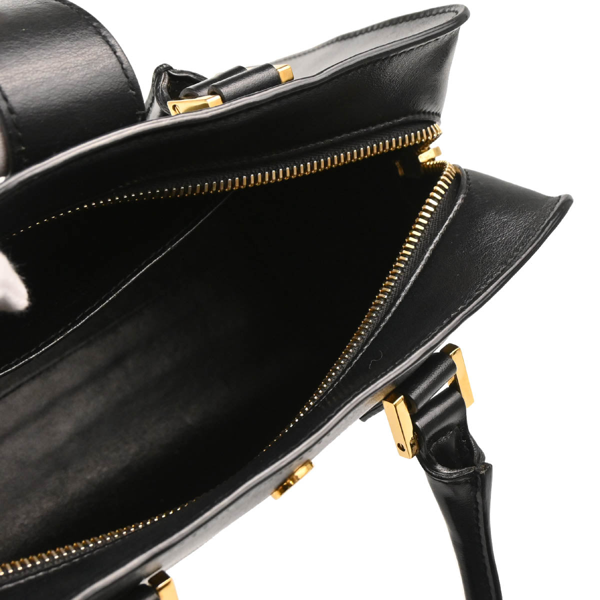 Saint Laurent Black Baby Cabas 2way Shoulder Handbag