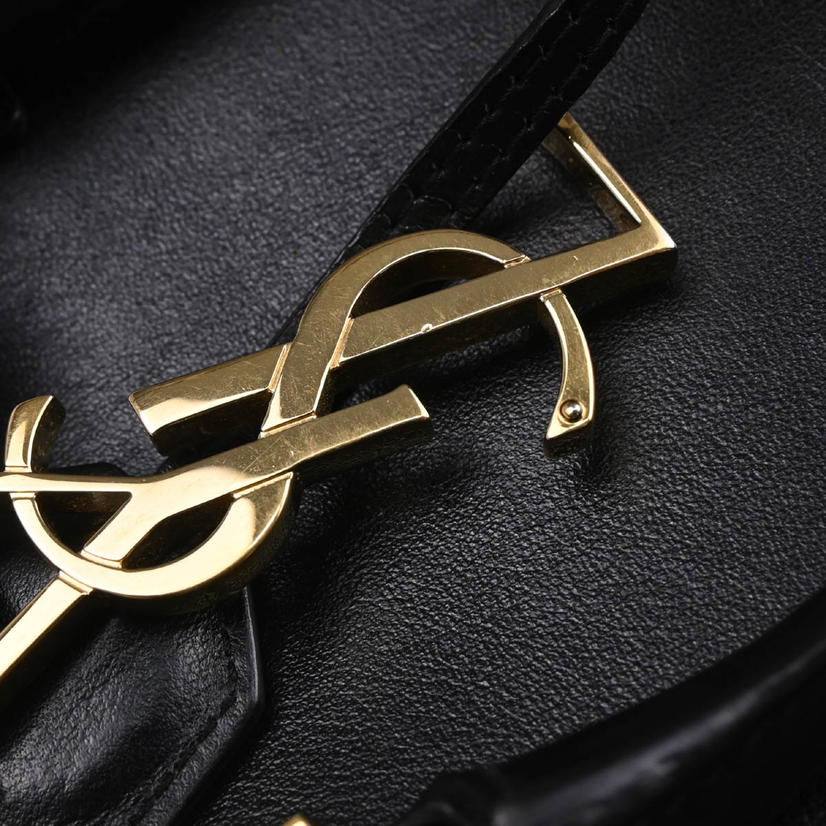 Saint Laurent Black Baby Cabas 2way Shoulder Handbag