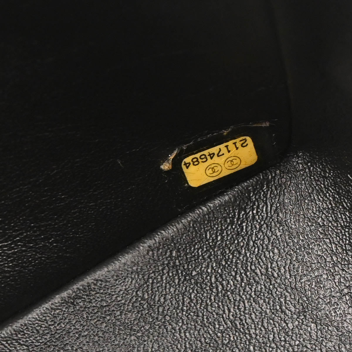 Chanel 2015-2016 Black Lambskin Chevron Single Flap Shoulder Bag
