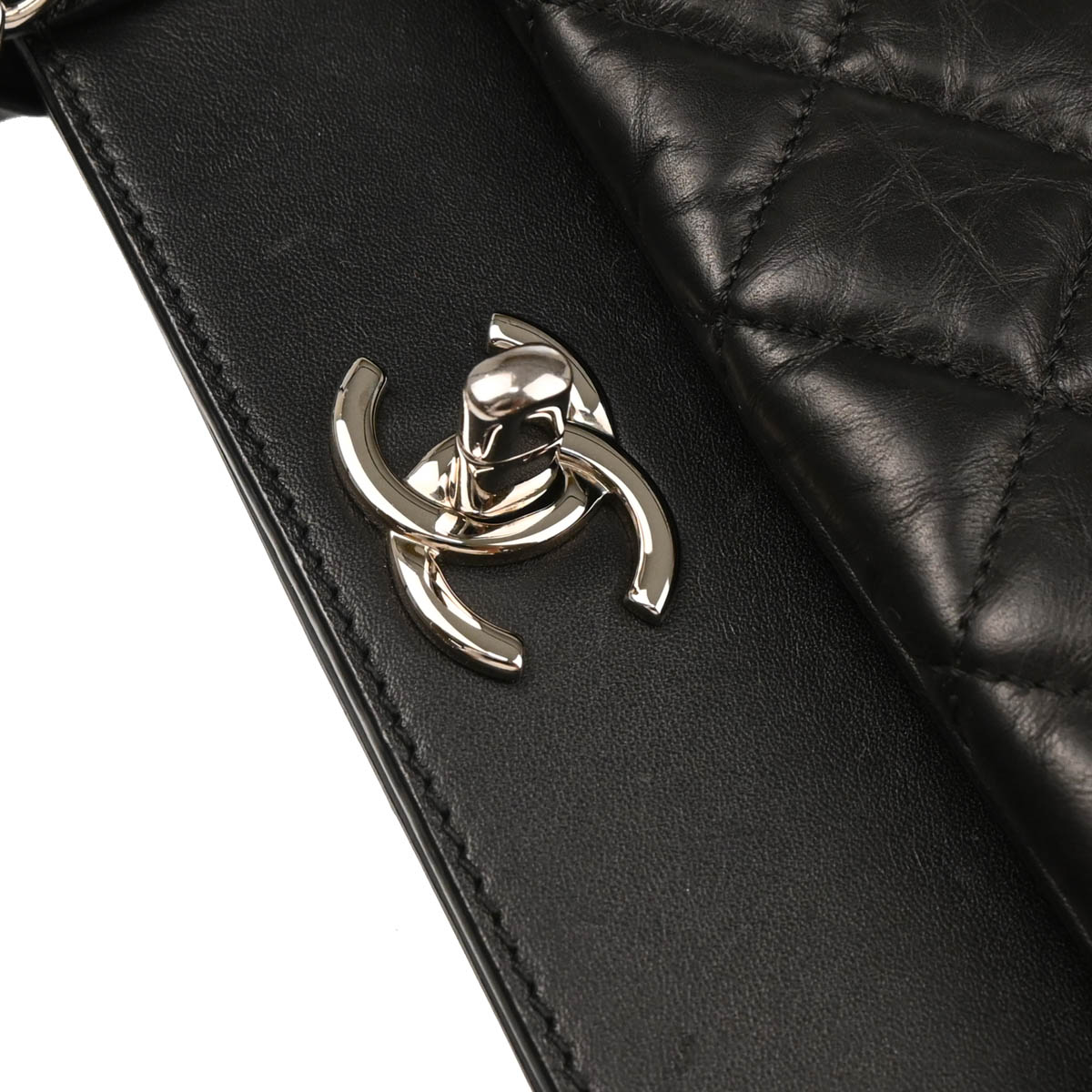 Chanel 2011 Black Calfskin Portobello Tote Bag
