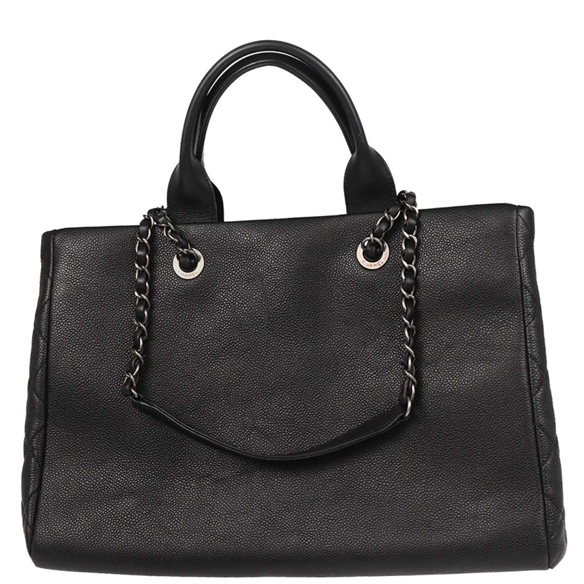 Chanel 2016-2017 Black Caviar 2way Shoulder Handbag