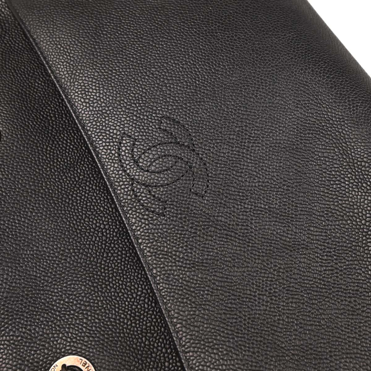 Chanel 2016-2017 Black Caviar 2way Shoulder Handbag