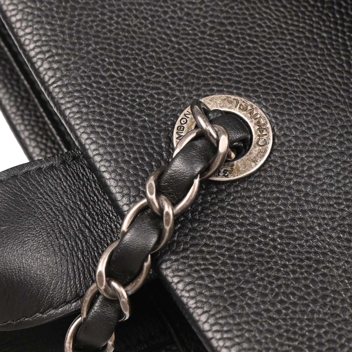 Chanel 2016-2017 Black Caviar 2way Shoulder Handbag