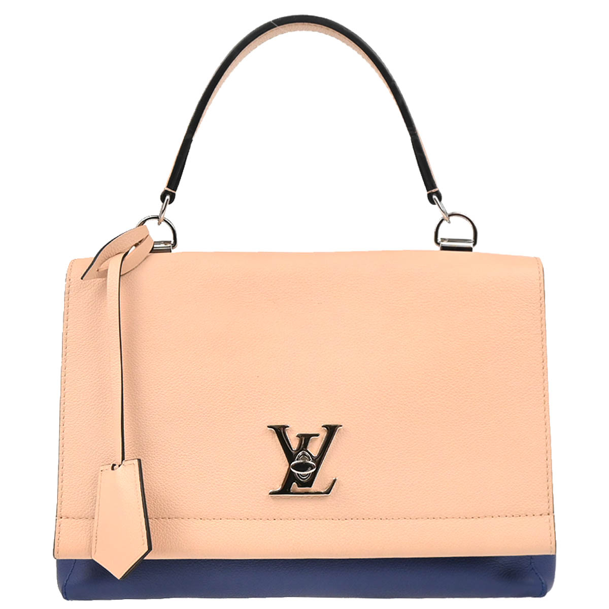 Louis Vuitton 2016 Beige Blue Lockme II 2way Shoulder Handbag M41793