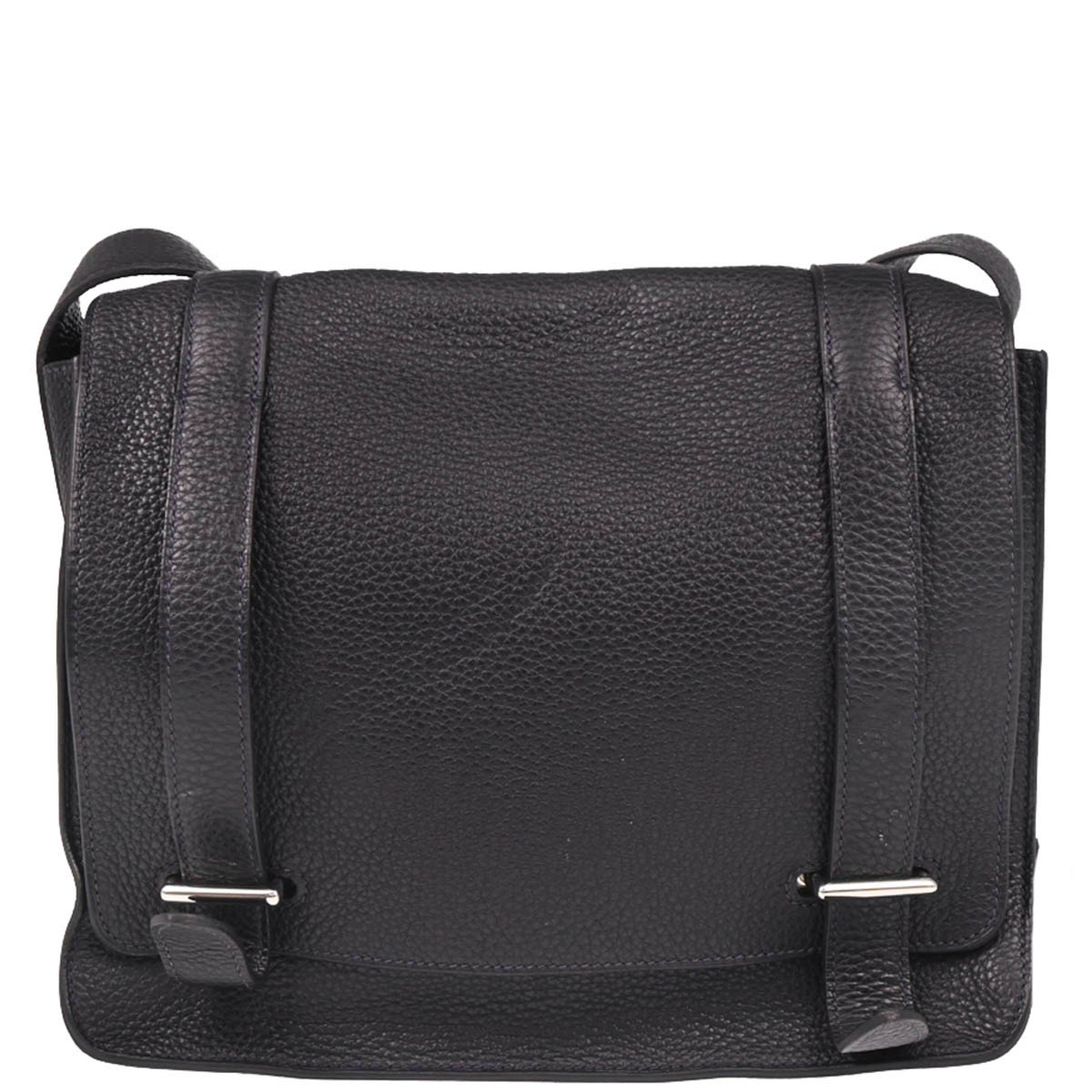 Hermes 2014 Blue Ocean Taurillon Clemence Steve Caporal 27 Shoulder Bag