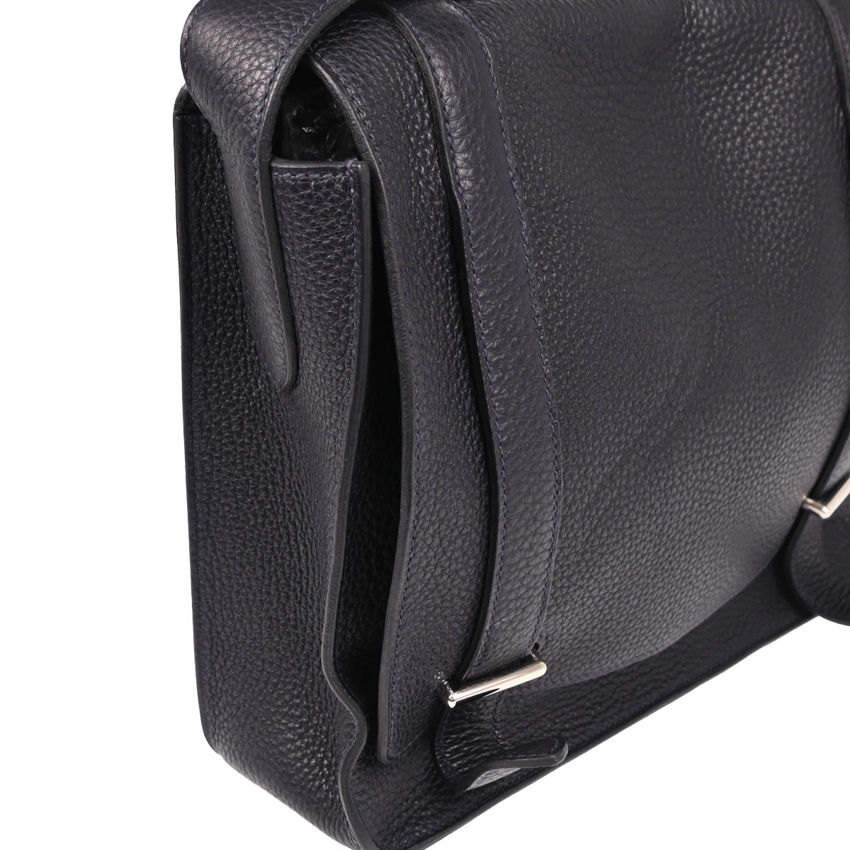 Hermes 2014 Blue Ocean Taurillon Clemence Steve Caporal 27 Shoulder Bag