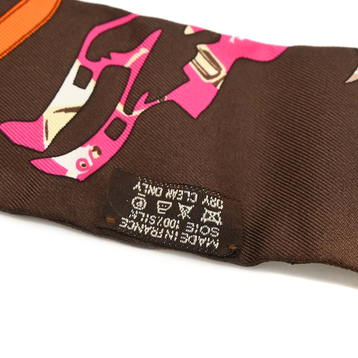 Hermes Twilly Scarf Bag Handle Accessories Brown