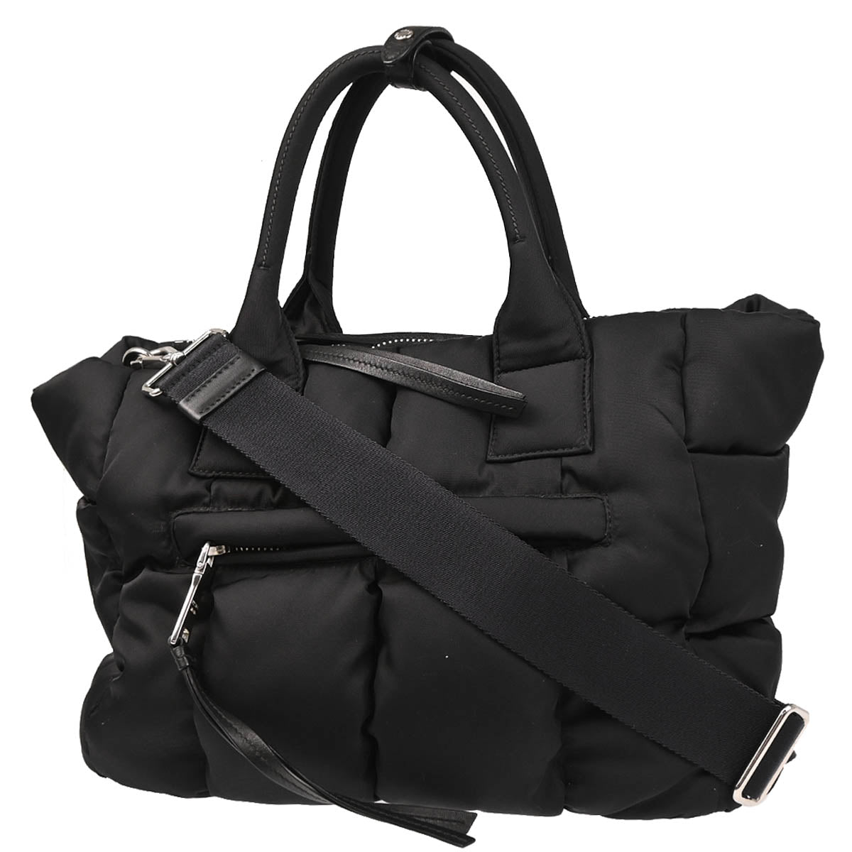 Prada Black Nylon Bomber Tote Bag
