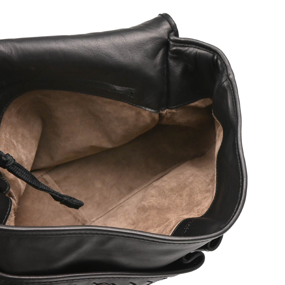Bottega Veneta Black Intrecciato Messenger Bag