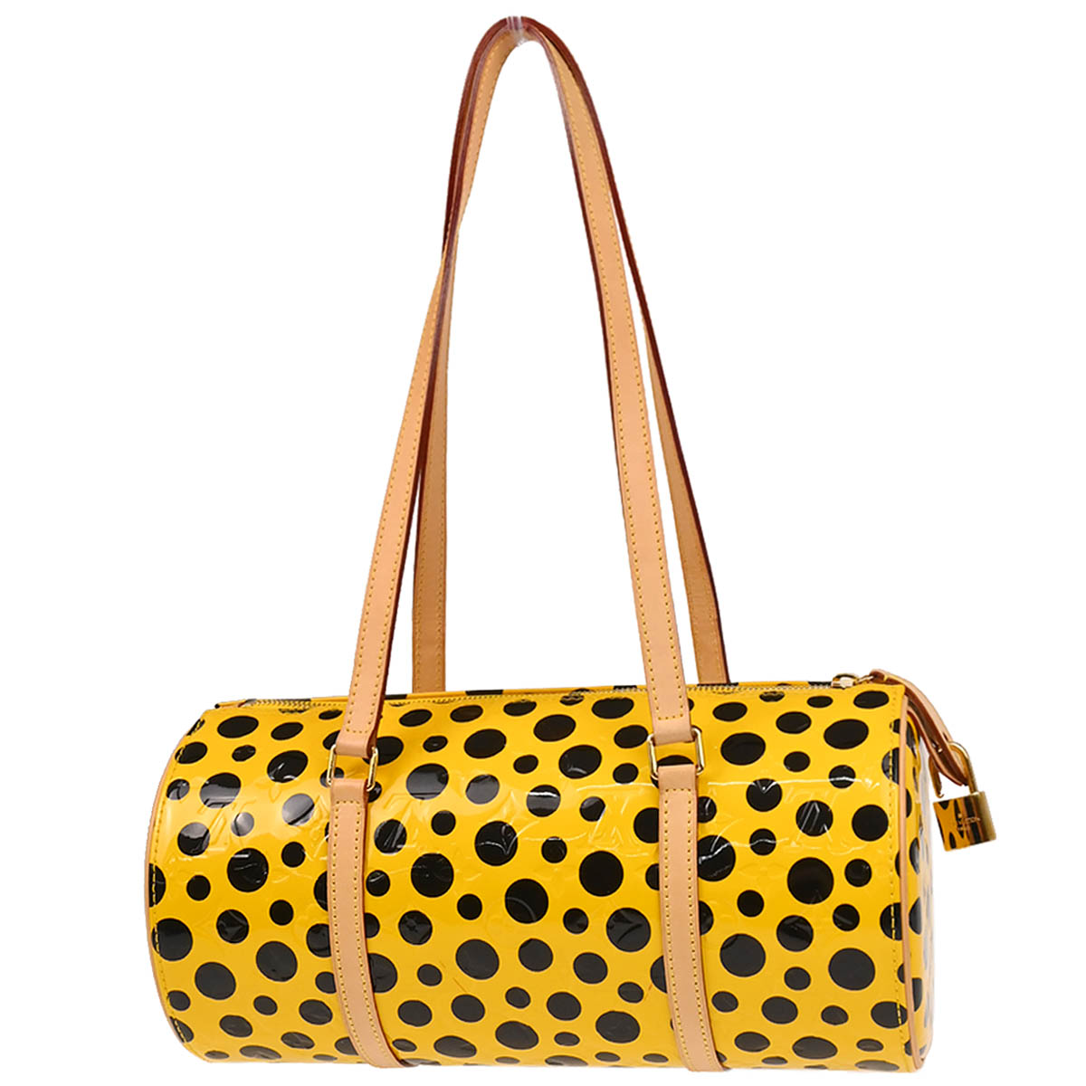 Louis Vuitton 2012 Yellow Vernis Dot Infinity Papillon Handbag M91424