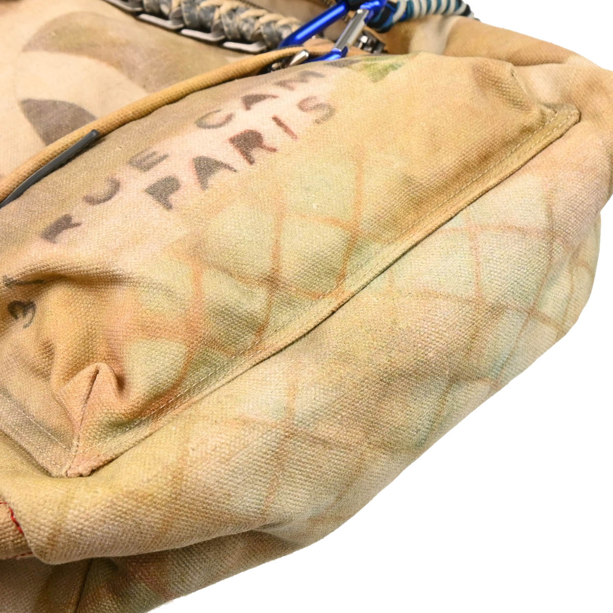 Chanel 2014 Beige Canvas Graffiti Act 2 Backpack