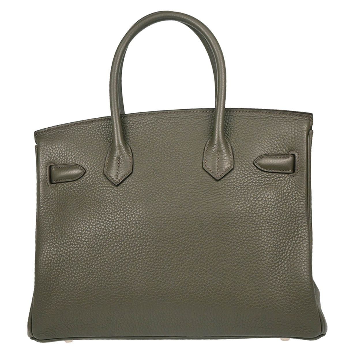 Hermes 2015 Vert de Gris Taurillon Clemence Birkin 30 Handbag