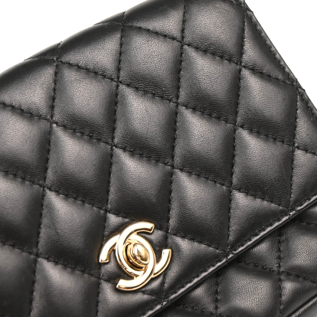 Chanel 2019 Black Lambskin Side Packs Shoulder Bag
