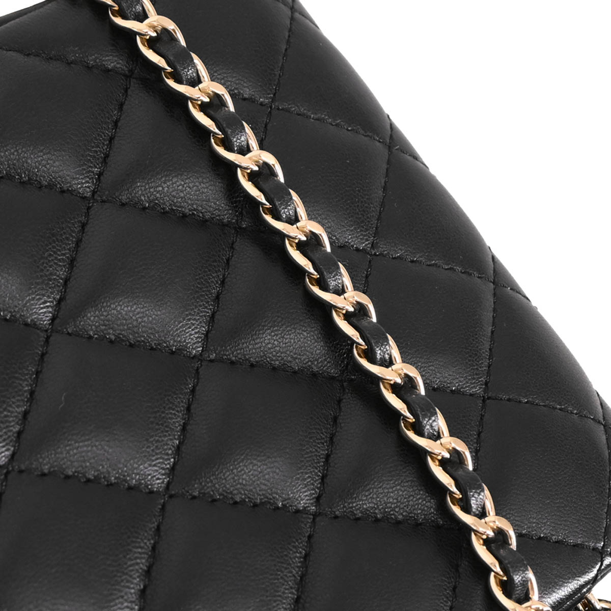 Chanel 2019 Black Lambskin Side Packs Shoulder Bag