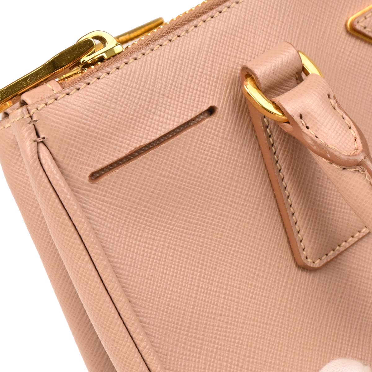 Prada Pink Leather Galleria 2way Shoulder Tote Handbag