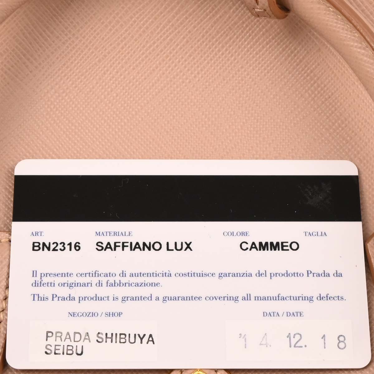 Prada Pink Leather Galleria 2way Shoulder Tote Handbag